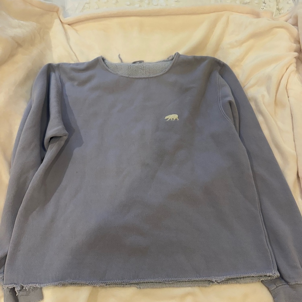 Light Blue Brandy Sweatshirt with Bear Logo
